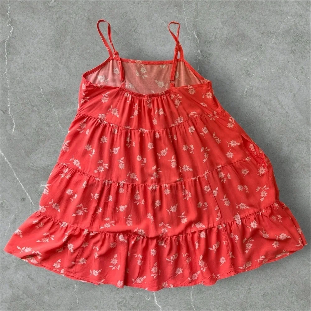 Old Navy Printed Sleeveless Tiered Swing Dress (977)